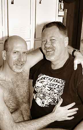 Jamie and Mark (who just met!) at CCBC