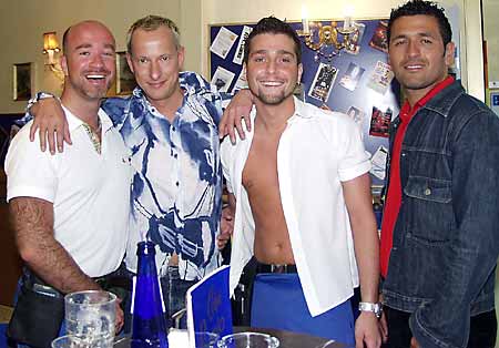 Beni, Dirk, Armando & friend at Cafe Berio
