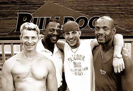 Mitchell, John, Steve, and Alonzo at Bulldogs