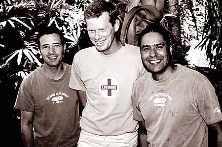 Royal Palms housekeepers Ron, 'Red', and Stenio