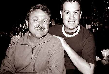 Hunters's Randy and Robert serve up complimentary hors d'oeuvres Mondays at 4!