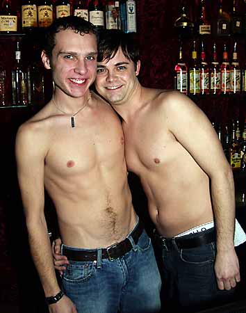 Bobby and Gabe at Boyz Cellar, Austin