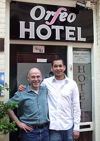 Benny and Jay at Hotel Orfeo 