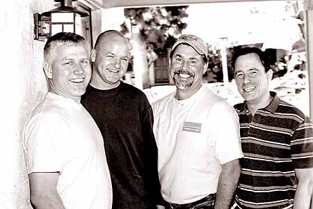Warm Sands Villas's hardworking Matt, Dave, Bob, and Dan