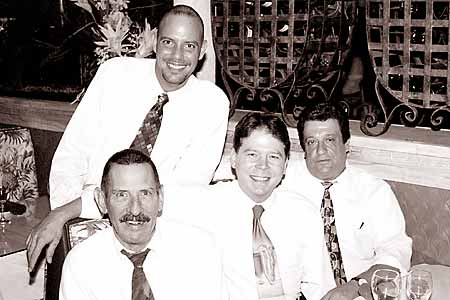 A quiet moment for les garcons at Tropics