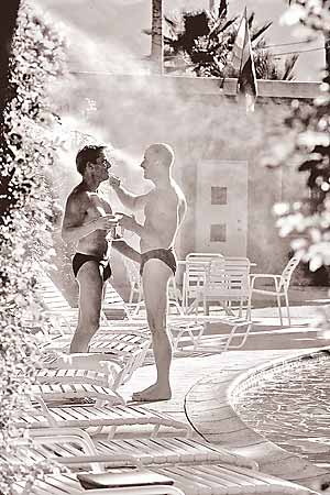 Cooling off from big sun at INNdulge