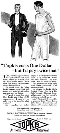 Topkis underwear ad