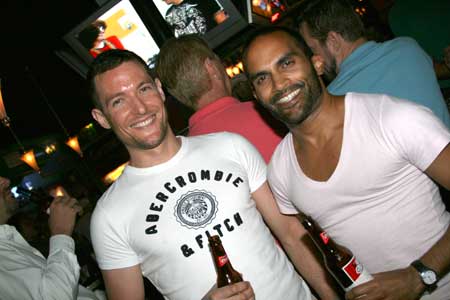  Will and Andy visiting from London at Sidelines, Fort Lauderdale