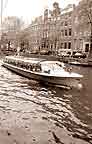 Cruising a canal, Amsterdam