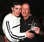 Joe of Flicks, right, with Monday night Dating Game contestant