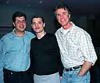 Beto Sutter, Ken DeGori, and John Blair (r) and friend of XL