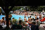 Poolside action at Camping Plein Bois, near Montreal