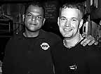 Burkhart�s barman Milton with waiter Eric