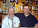 George and Jon at the GLBT Cafe, Glasgow