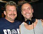 Chad & Barry Harris in the DJ Booth at Menjo's
