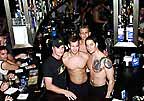 Manager Jerod (left) with bartenders at XL, New York