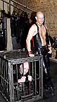 Dirk and Oswin (caged) of Rob Leathers/Apartments