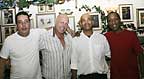 Eddie, owner Alex Richter, Milton, & Reggie of Royal Schnitzel Haus, Miami