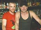 Shando & Ben by the back bar at 440 Castro
