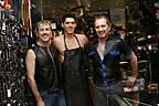 Jeff, Andr�, & Wayne of Sax Leather, Sydney 