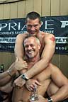 Steve Martin (Mr Leatherman Toronto 2007) with Peter Rex at Black Eagle
